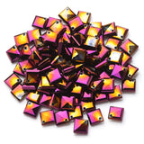 45Pcs Austrian Glass Square Beads Flat Botton 8mm Cube Crystal Spacer DIY Jewelr