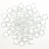 45Pcs Austrian Glass Square Beads Flat Botton 8mm Cube Crystal Spacer DIY Jewelr