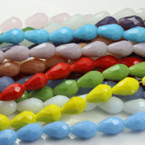 45Pcs/Lot 10x15mm Chinese Crystal Teardrop Beads Vertical Hole DIY Jewelry