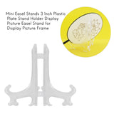 45Pcs Mini Easel Stands 3 Inch Plastic Plate Stand Holder Display Easel Stand