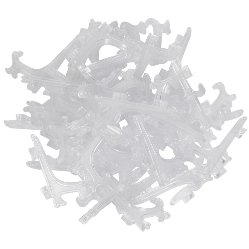 45Pcs Mini Easel Stands 3 Inch Plastic Plate Stand Holder Display Easel Stand