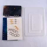 45Pcs Silicone Notebook Resin Mold Set DIY Casting Epoxy Kit Tools