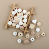 45pcs Squirrel Silicone Beads for Jewelry Making DIY Necklace Bracelet
