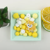 45pcs Squirrel Silicone Beads for Jewelry Making DIY Necklace Bracelet