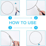 Colorful Steel Wire Collar Necklace Memory Jewelry DIY Choker Chains