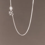 Silver 999 Chain Choker Necklace for Women Girls