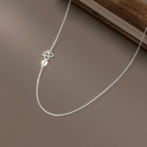 Silver 999 Chain Choker Necklace for Women Girls