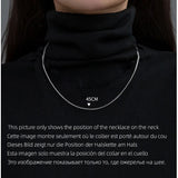 Silver 999 Chain Choker Necklace for Women Girls