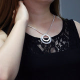 Noble Circle Pendant 925 Silver Necklace for Women