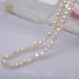 Freshwater Pearl Necklace 6mm Pearl Choker Necklaces Winter Irregular Pearl