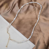 Freshwater Pearl Necklace 6mm Pearl Choker Necklaces Winter Irregular Pearl