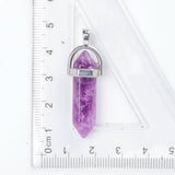 45cm Natural Crystal Stone Pendant Necklace DIY Jewelry Men Women Accessories