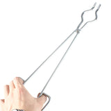Stainless Steel Crucible Tong Clamp Graphite Melting Pliers Holder