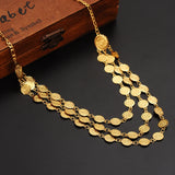 45cm Islam Coin Chocker Chain Jewelry Arab Necklace Metal Coin