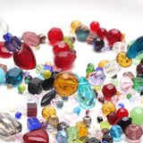 45g Mixed Shape Faceted Crystal Glass Loose Beads Charm DIY Necklace Jewelry