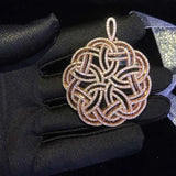 45mm Women's Zircon Pendant Tassel, High Quality Classic Round-Shaped Jewelry