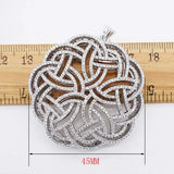 45mm Women's Zircon Pendant Tassel, High Quality Classic Round-Shaped Jewelry