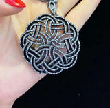 45mm Women's Zircon Pendant Tassel, High Quality Classic Round-Shaped Jewelry