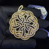 45mm Women's Zircon Pendant Tassel, High Quality Classic Round-Shaped Jewelry