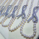 45mm Women's Bow CZ Pearl Bracelet Buckle High Quality