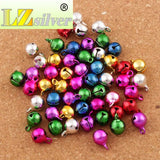 45pcs 8mm Mix Jingle Christmas Bells Copper Charms L1755 DIY