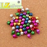 45pcs 8mm Mix Jingle Christmas Bells Copper Charms L1755 DIY