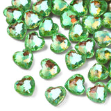 45pcs Rhinestone Heart Cabochons for DIY Jewelry Nail Art 9.5x10x6mm