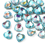 45pcs Rhinestone Heart Cabochons for DIY Jewelry Nail Art 9.5x10x6mm