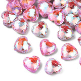 45pcs Rhinestone Heart Cabochons for DIY Jewelry Nail Art 9.5x10x6mm