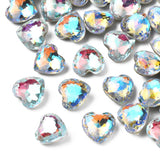 45pcs Rhinestone Heart Cabochons for DIY Jewelry Nail Art 9.5x10x6mm