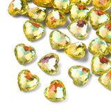 45pcs Rhinestone Heart Cabochons for DIY Jewelry Nail Art 9.5x10x6mm