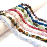 45pcs Natural Stone Beads Tourmaline Spacer Beads DIY Jewelry Making