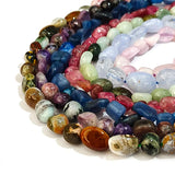 45pcs Natural Stone Beads Tourmaline Spacer Beads DIY Jewelry Making