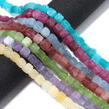 45pcs Tourmaline Natural Stone Agates Beads Spacer Square Beads