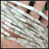 45pcs Natural Gem Stone Cylinder Strings - 4x8mm Tiger Eye Turquoise Green