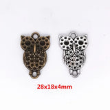45pcs Owl Craft Charms Pendants for Jewelry Making Accessory DIY Necklace