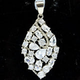 Sapphire Violet Tanzanite Silver Pendant for Women