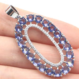 Bohemia Stone Iiolite Pink Morganite Silver Pendant