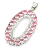 Bohemia Stone Iiolite Pink Morganite Silver Pendant