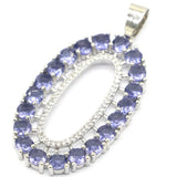 Bohemia Stone Iiolite Pink Morganite Silver Pendant