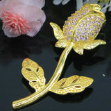 Sapphire Rose Pendant 3.9g Silver Eye-Catching Gift
