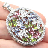 Peridot Tanzanite Tourmaline Morganite CZ Daily Wear Pendant