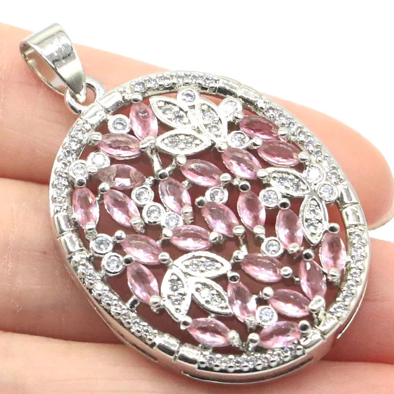 Peridot Tanzanite Tourmaline Morganite CZ Daily Wear Pendant
