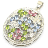 Peridot Tanzanite Tourmaline Morganite CZ Daily Wear Pendant