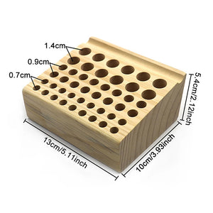46 Holes Leather Craft Rack Stand Punching Tools Holder Organizer