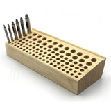 46 Holes Leather Craft Rack Stand Punching Tools Holder Organizer