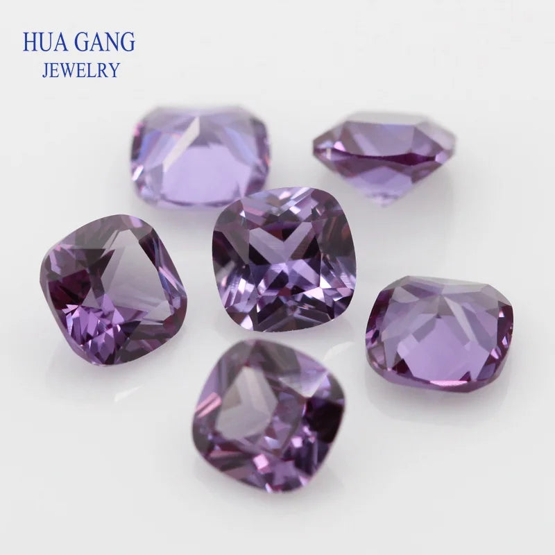 Synthetic Corundum Cushion & Princess Cut Stones 4x4~14x14mm