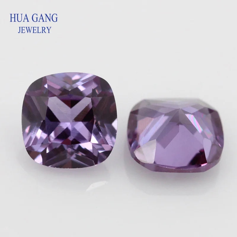 Synthetic Corundum Cushion & Princess Cut Stones 4x4~14x14mm