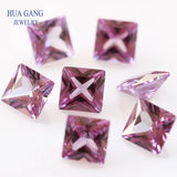 Square Princess Cut Synthetic Corundum Gems 2x2~8x8mm