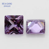 Square Princess Cut Synthetic Corundum Gems 2x2~8x8mm